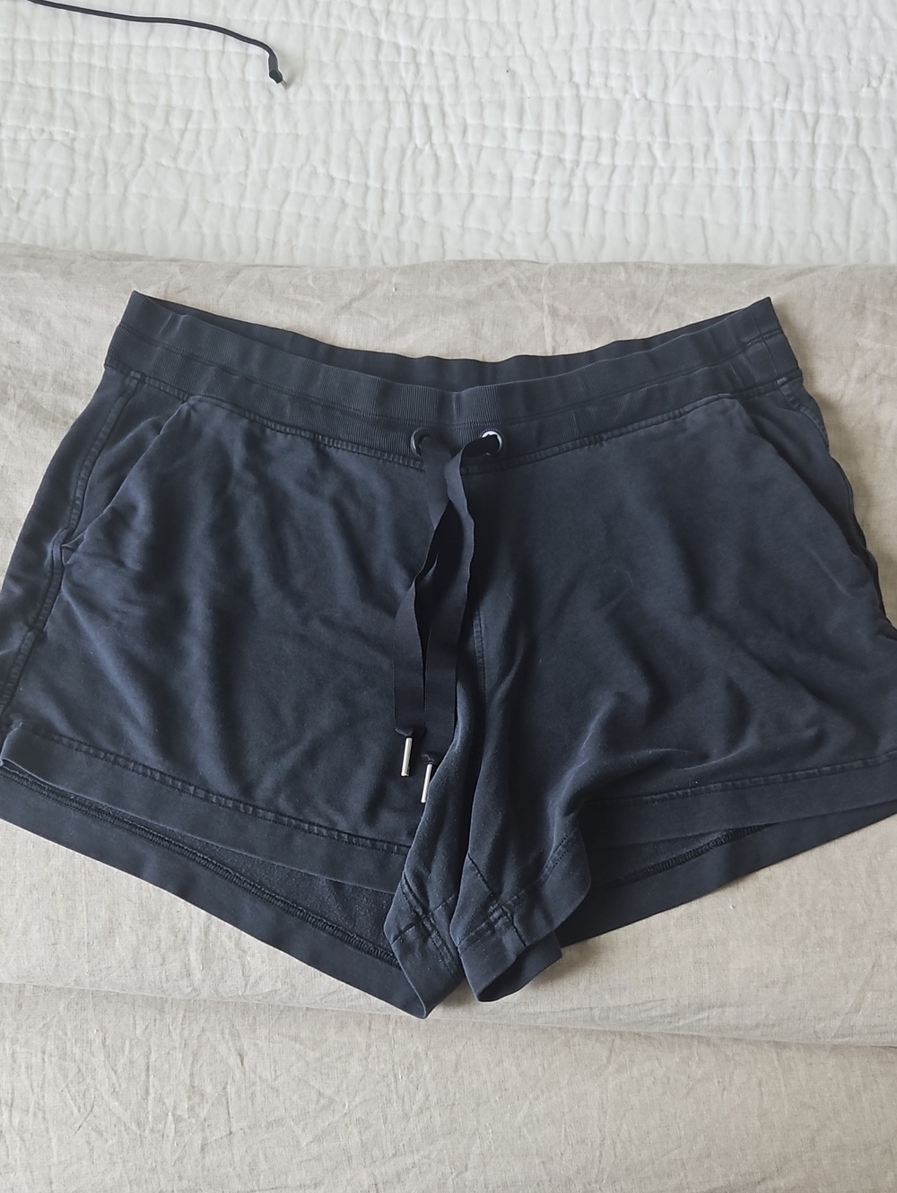 Athleta Black Drawstring Athletic Shorts